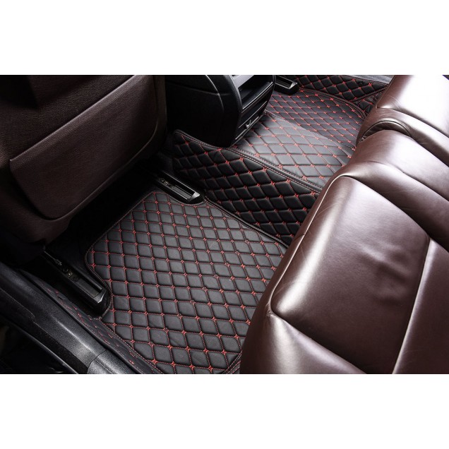 Peugeot RCZ Luxury Leather Diamond Stitching Car Mats