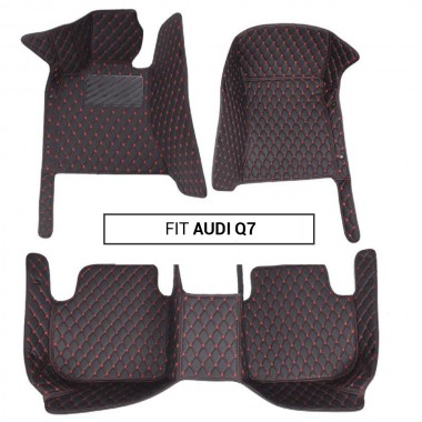 Audi Q7 Luxury Leather Diamond Stitching Car Mats