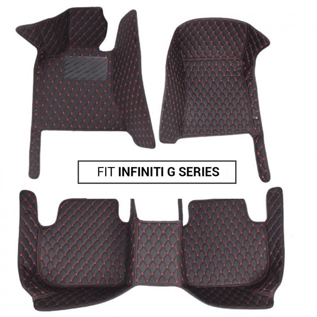 Infiniti G Series Luxury Leather Diamond Stitching Car Mats