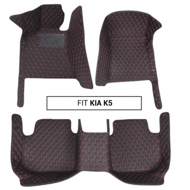 Kia K5 Luxury Leather Diamond Stitching Car Mats