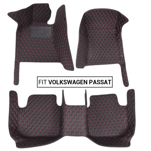 Volkswagen Passat Luxury Leather Diamond Stitching Car Mats